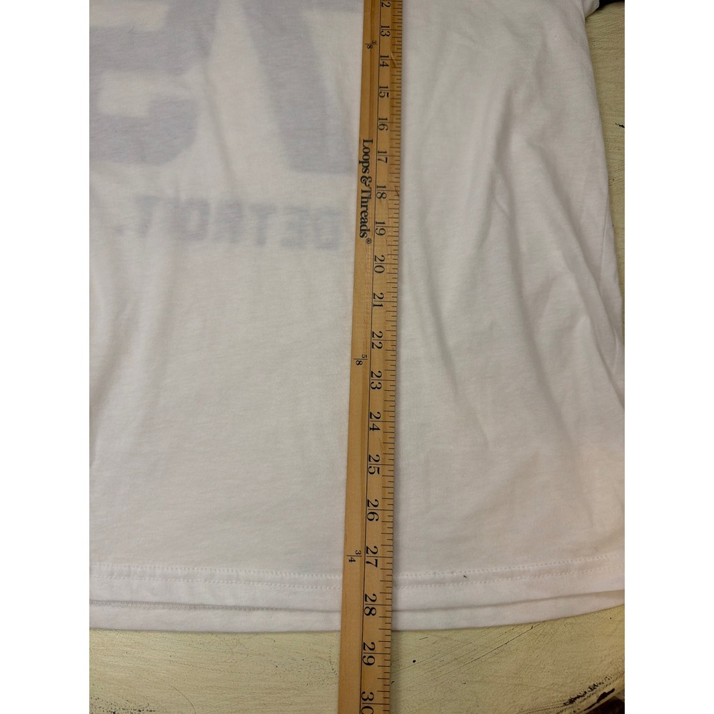Jack White Baseball XL Tee Detroit Michigan 75 Shirt HTF A Tour Rare Band Music - Picture 5 of 6